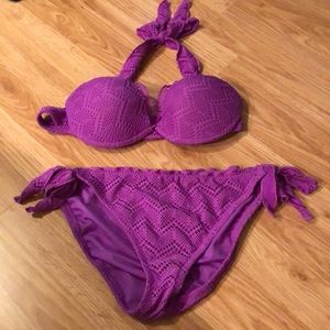 Minimally used halter top bikini set
